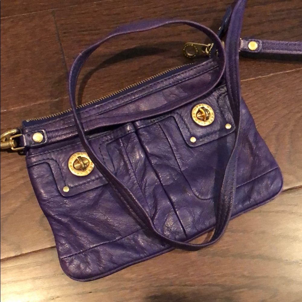 Purple Marc Jacobs crossbody bag